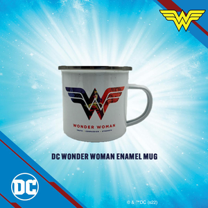DC: Wonder Woman "Truth, Compassion Strength" Enamel Mug [Blue/Red]