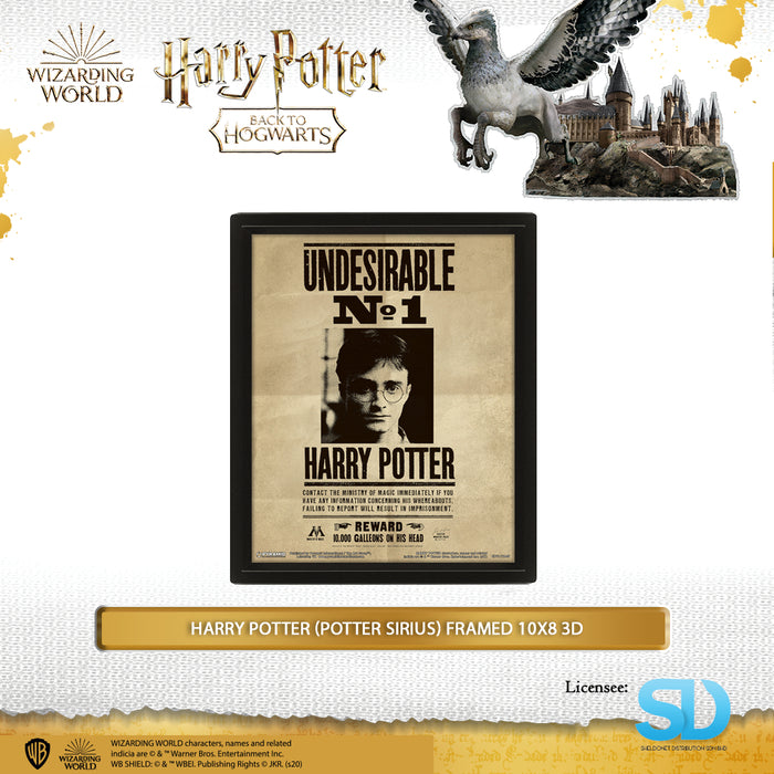 Pyramid International: Harry Potter (Potter Sirius) Framed 10X8 3D