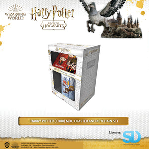 Pyramid International: Harry Potter (Chibi) Mug Coaster And Keychain Set