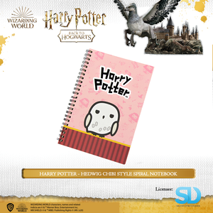 Harry Potter: Spiral Notebook - (Hedwig Chibi Style) - Sheldonet Toy Store