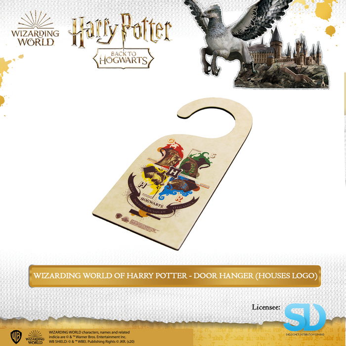 Wizarding World: Harry Potter - House Logo Door Hanger