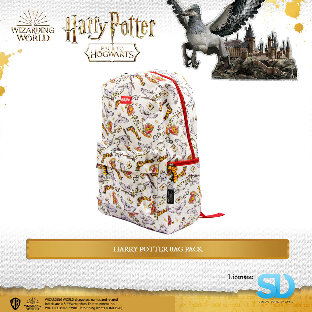 Wizarding World: Hedwig with Logos featured Laptop Bag - Sheldonet Toy Store