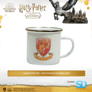 Wizarding World: Harry Potter - Hogwarts Houses Logo Enamel Mug - Sheldonet Toy Store