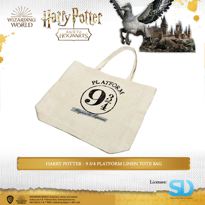 Wizarding World: Harry Potter - 9 3/4 Platform Linen Tote Bag