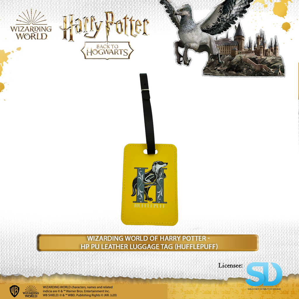 Wizarding World Of Harry Potter - Harry Potter Pu Leather Luggage Tag (Hufflepuff)