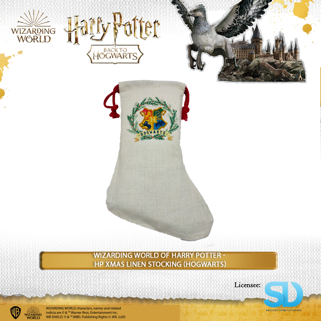 Wizarding World Of Harry Potter - Harry Potter Xmas Linen Stocking (Hogwarts)