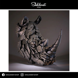 Enesco: Edge Sculpture - Rhinoceros Bust
