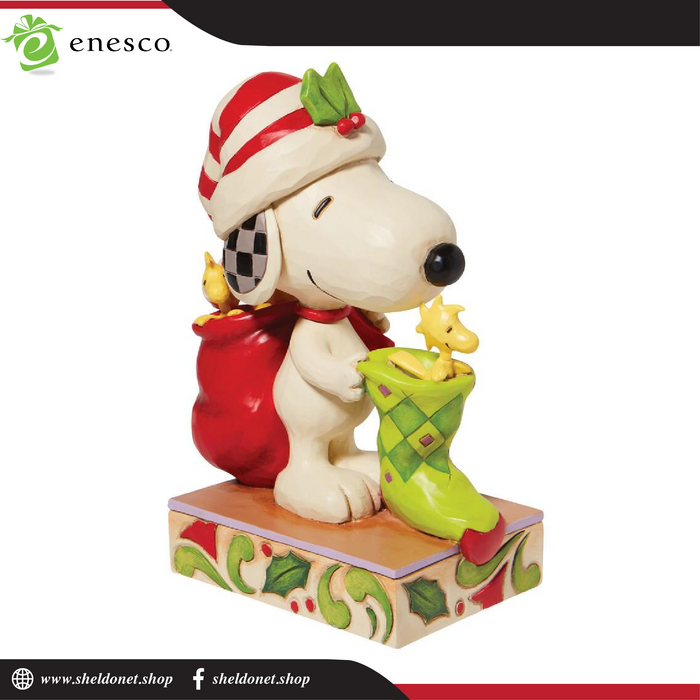 Enesco : Peanuts by Jim Shore - Snoopy With Stocking and Woodstock