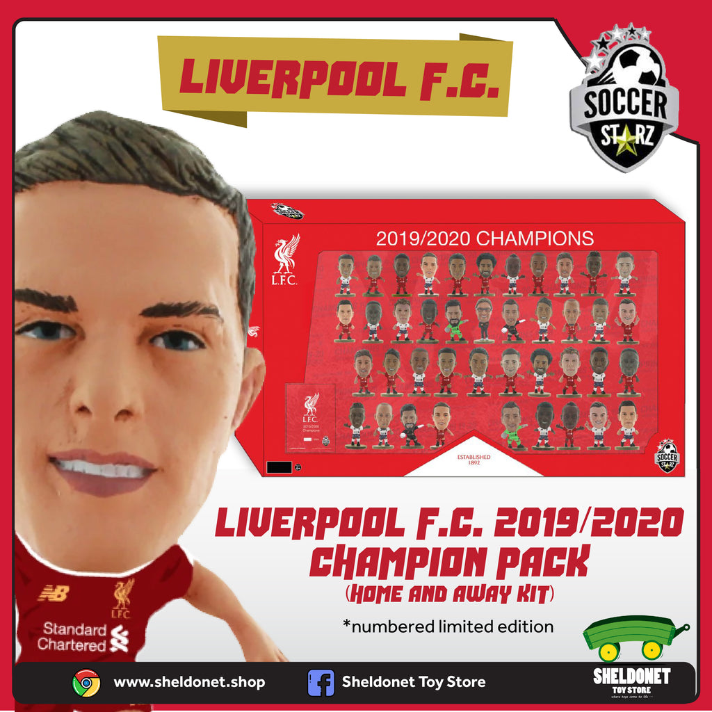 [IN STOCK] Limited Edition Liverpool 2019/2020 League Winners Home and Away Kit Team Pack! - Sheldonet Toy Store