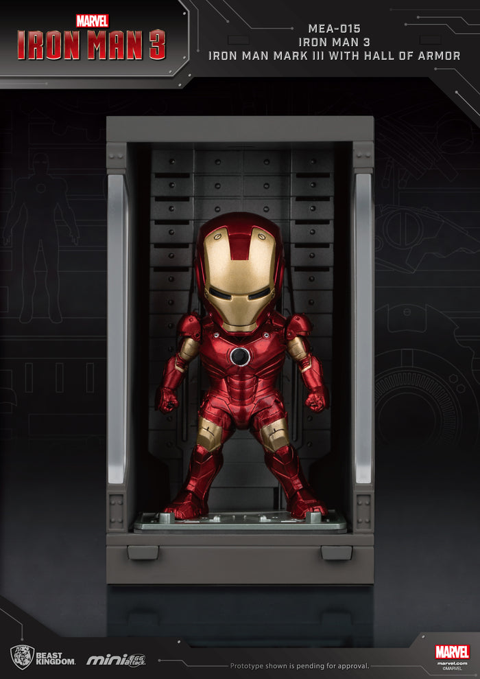 Beast Kingdom: MEA-015 Iron Man 3 /Iron Man Mark III with Hall of Armor