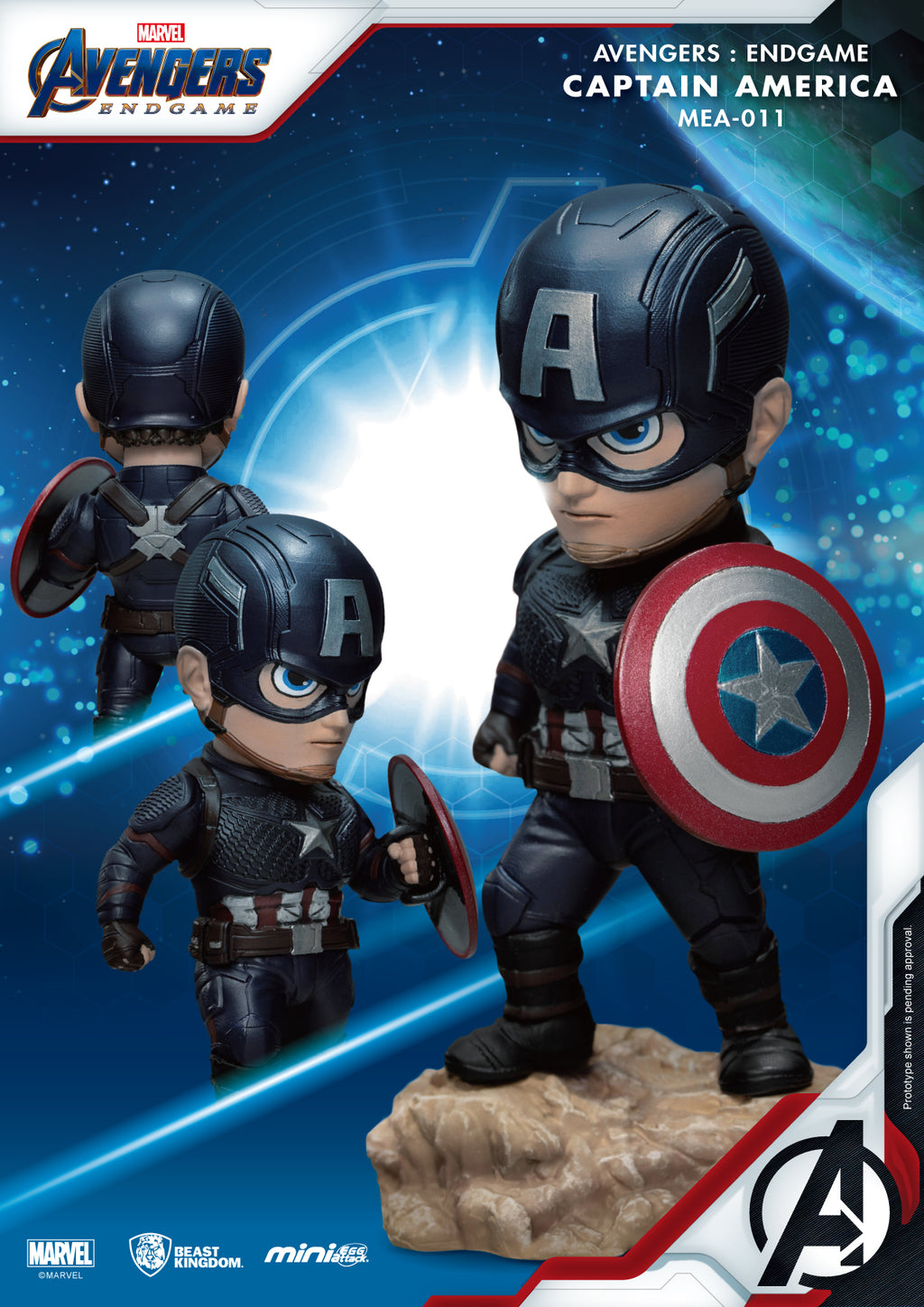 Beast Kingdom: MEA-011 Avengers Endgame Captain America (Paper Box)