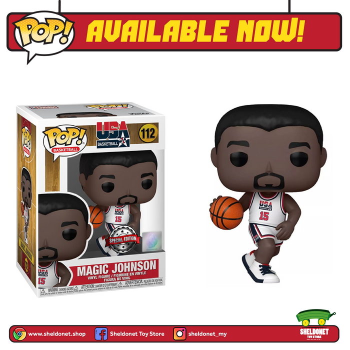 Pop! NBA: Legends - Magic Johnson (1992 Team USA Jersey) [Exclusive]