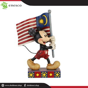 Enesco: Disney Traditions - Mickey with Malaysian Flag - Sheldonet Toy Store