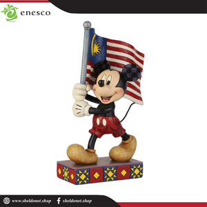Enesco: Disney Traditions - Mickey with Malaysian Flag - Sheldonet Toy Store