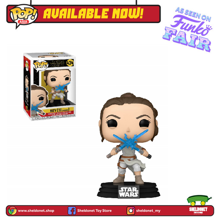 [IN-STOCK] Pop! Star Wars Episode IX: The Rise of Skywalker - Rey with Two Lightsabers