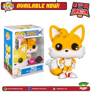 Pop! Games: Sonic - Tails (Flocked) [Exclusive] - Sheldonet Toy Store