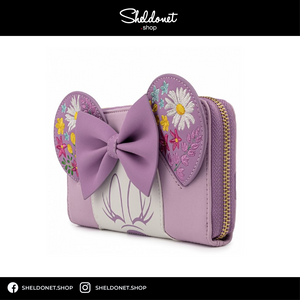 Loungefly: Disney - Minnie Holding Flowers Zip Around Wallet