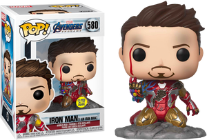 [WE LOVE YOU,TONY STARK T-SHIRT BUNDLE] Pop! Deluxe: Marvel: Avengers: Endgame - I am Iron Man (Glow in the Dark) + T-Shirt Bundle - Sheldonet Toy Store