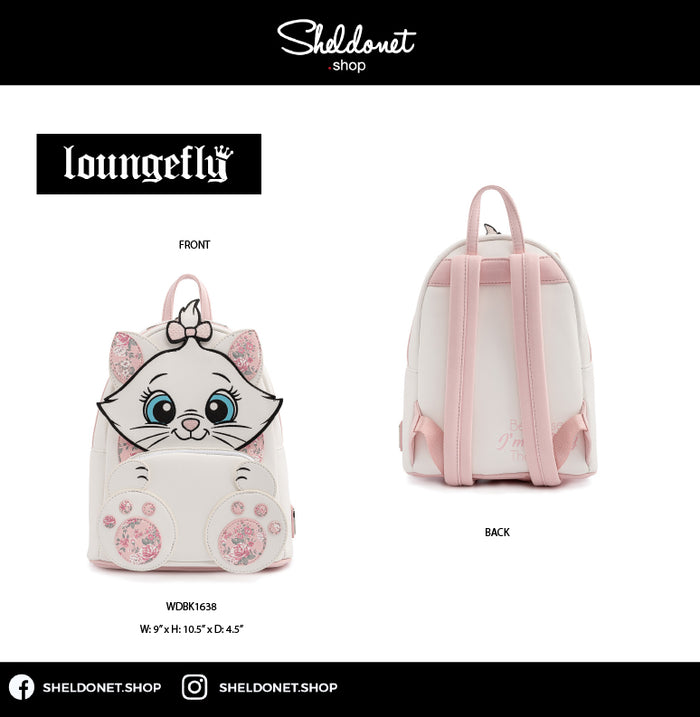 Loungefly: Disney - Marie Floral Footsy Mini Backpack