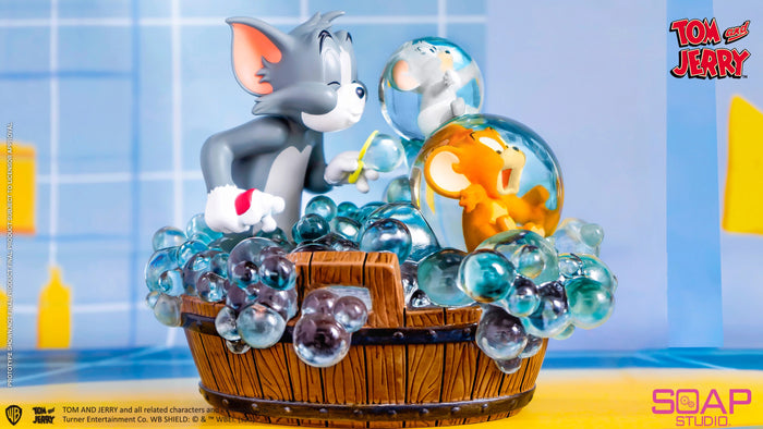 Beast Kingdom: Soap Studio - Tom And Jerry - Bath Time Statue